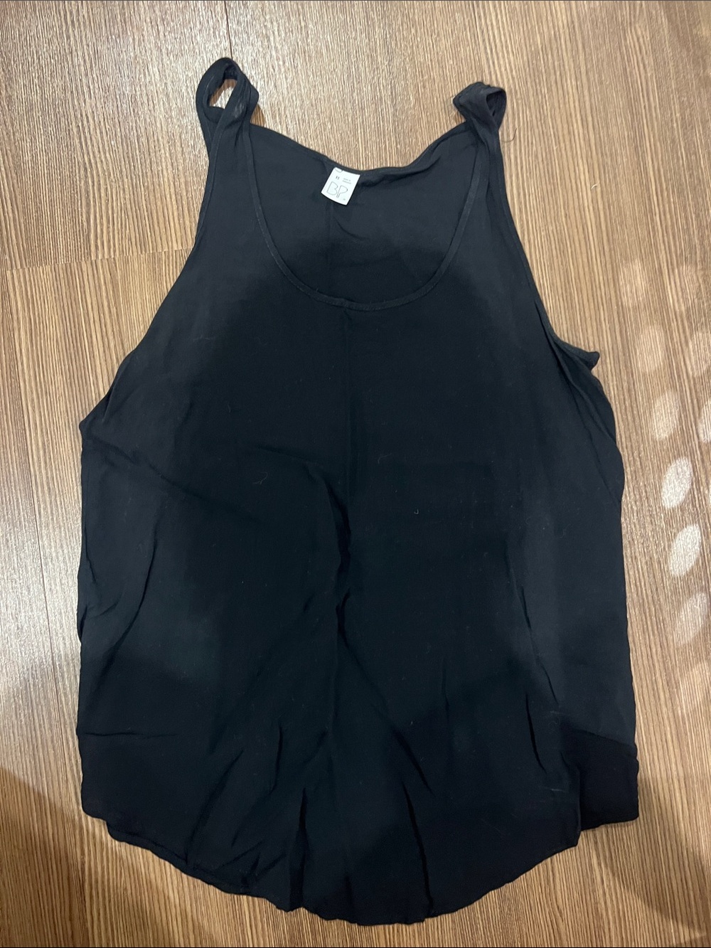Black Women's Tank Top - Casual Scoop Neck